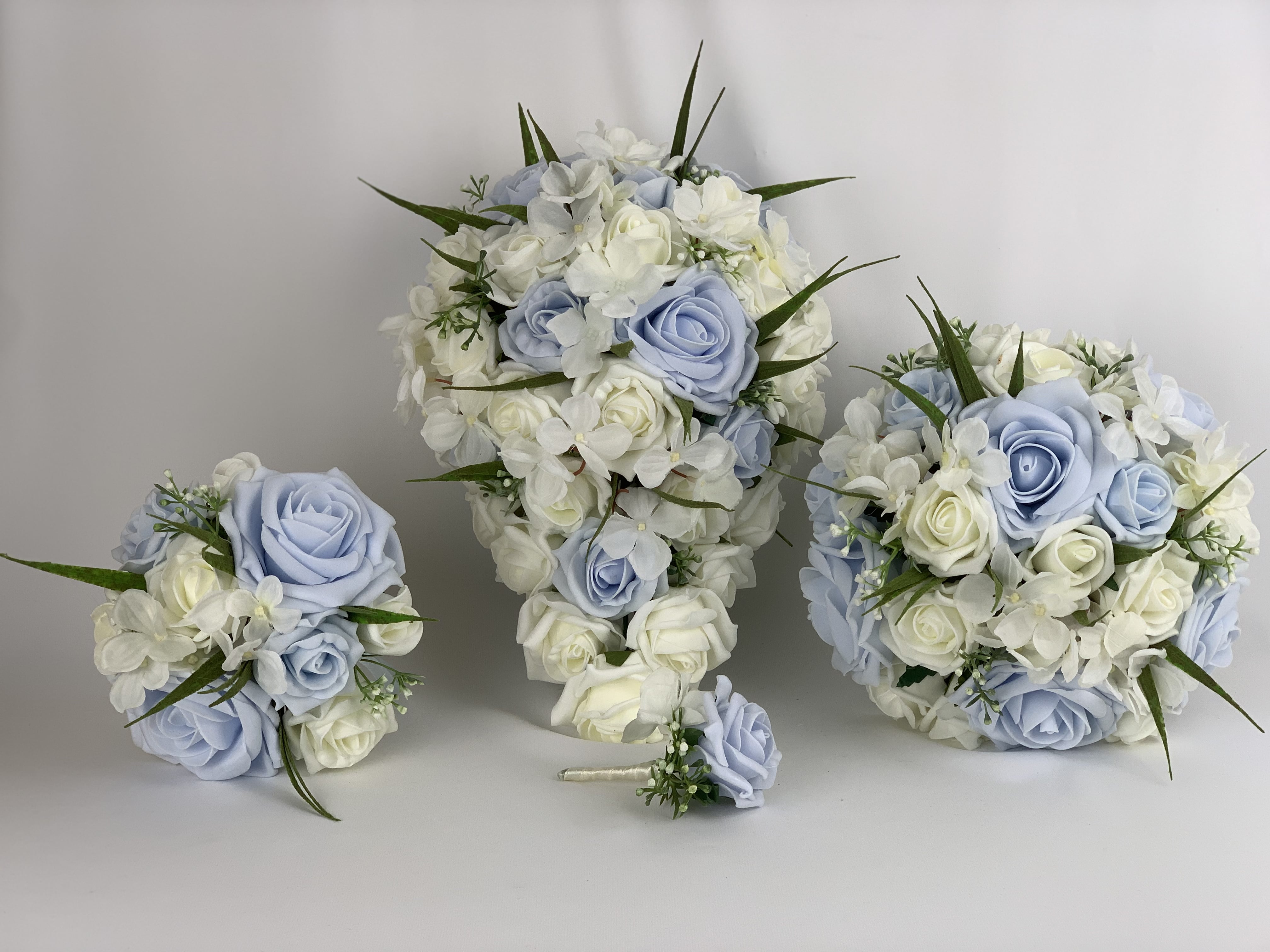 Peach Bridal Bouquet, Artificial Wedding Flowers, Wedding Bouquet, FL27