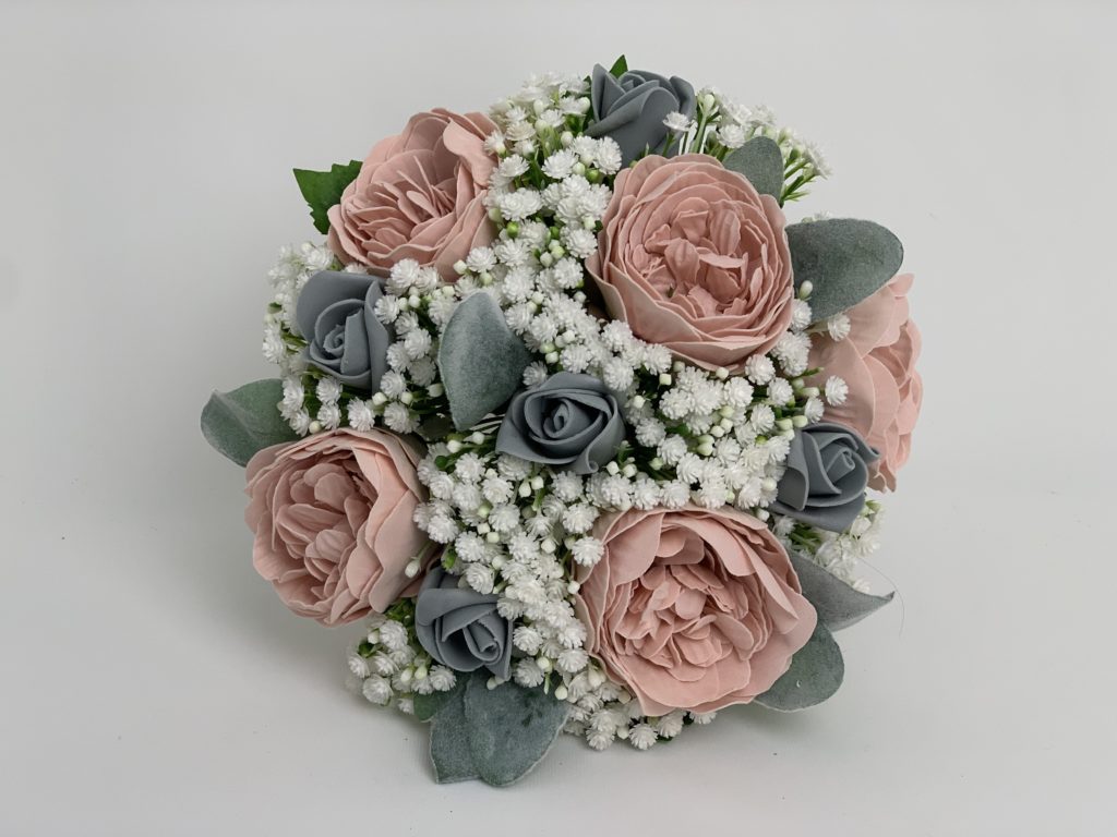 Artificial Brides Bouquet Bridal Posy Peonies 4648