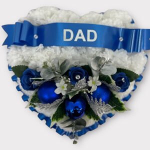 Artificial Christmas Heart Wreath