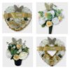 Artificial Christmas grave wreath pots