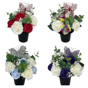 Artificial Christmas grave cemetery grave pots