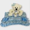 Artificial funeral children teddy bear pillow grave wreath