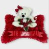 Christmas Artificial funeral children teddy bear pillow grave wreath