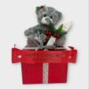 Teddy bear Christmas present grave memorial