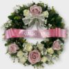 Funeral wreath grave